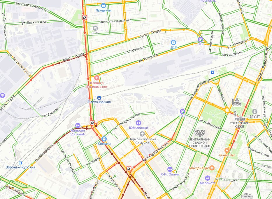 Карта воронеж застава