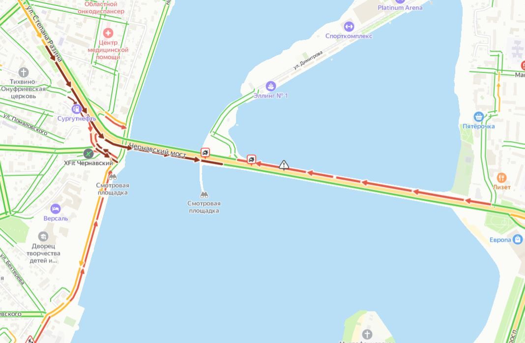Чернавский мост воронеж карта