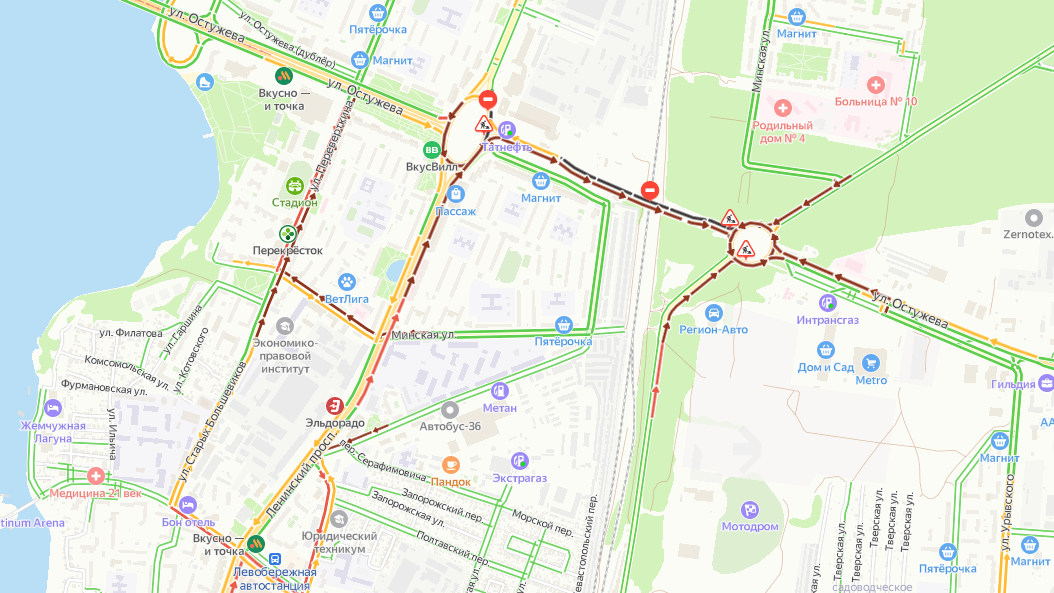 Остужевское кольцо воронеж карта