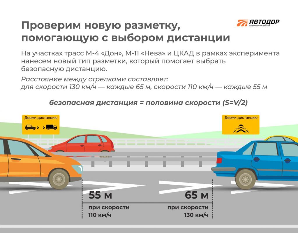 Экспериментальная разметка появится на трассе М-4 «Дон» в Воронежской  области